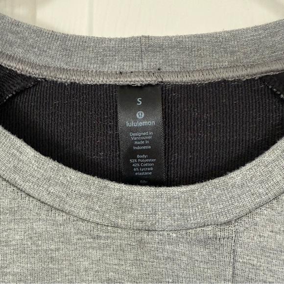 Lululemon men’s city sweat crew heathered medium grey - Picture 4 of 6